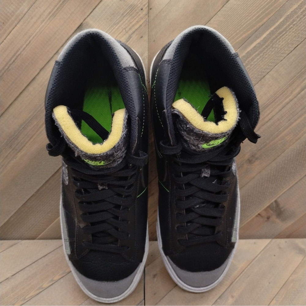 Nike Blazer Mid 77 Vintage Recycled Wool Pack Mens Size 12 Black Grey Sneakers - Picture 7 of 9